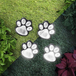 Solar-Powered Paw Print Lights Garden Lantern