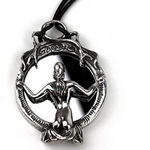 Skeleton Ghost Mirror Goth Punk Dark Style Pendant