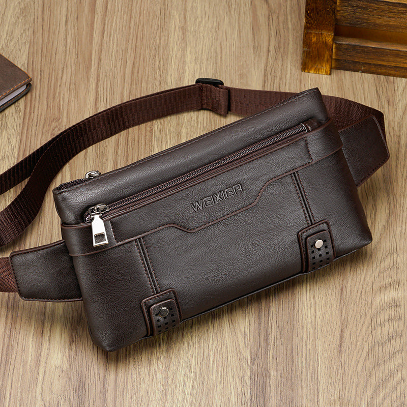 Men's casual retro waterproof crossbody chest bag