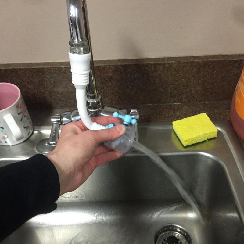 Faucet Nozzle splash prevention and water saving