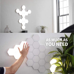 Hexagonal Wall Lamp Creative Geometry Assembly