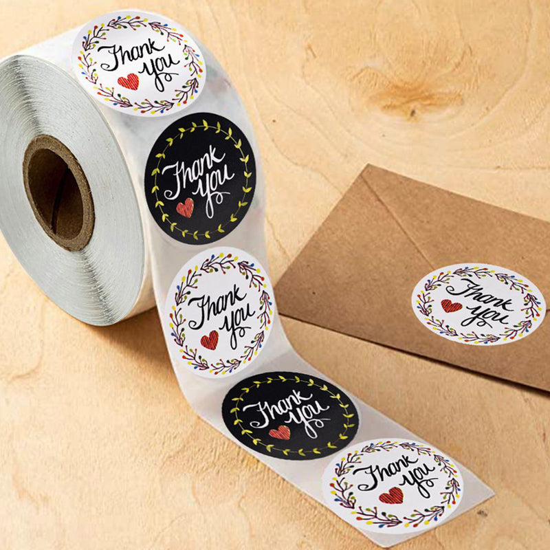 Decorative Stickers "Thank you" Seal Labels