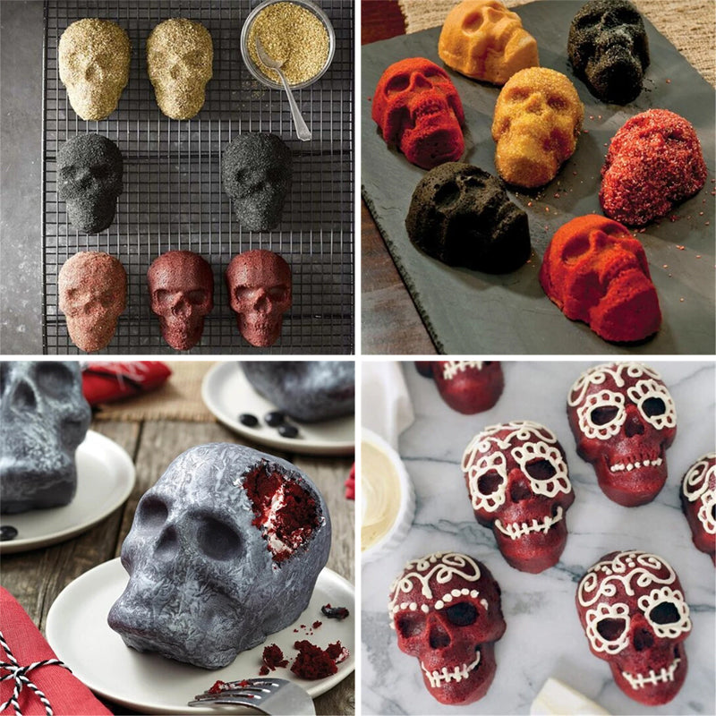 3D Skull Cake Mold