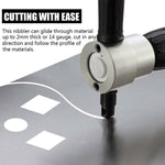 DOMOM Zipbite - Nibbler Cutter Drill Attachment Double Head Metal Sheet