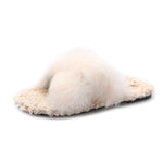 cute fluffy plush slippers