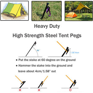 Stainless steel Camping Tent Pegs