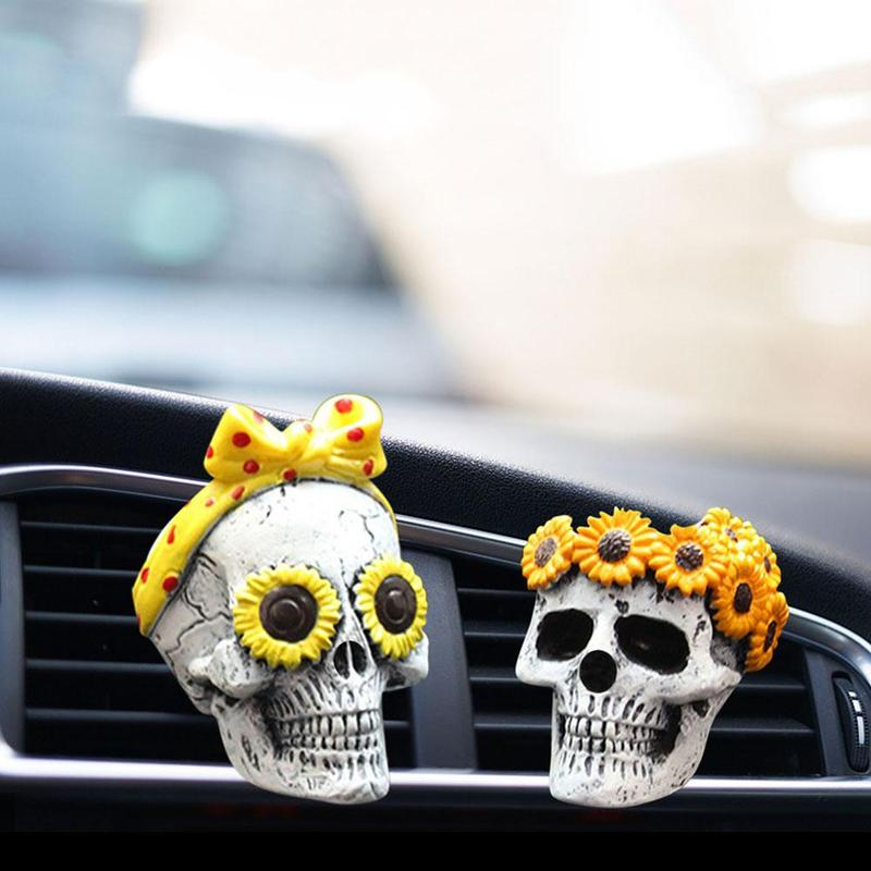 Evil Skulls With Air Freshener (2 PCs)