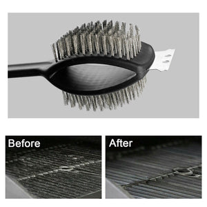 Barbecue Grill Brush with Scraper