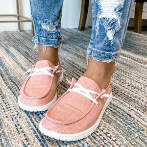 Women's Canvas Lace-Up Sneakers