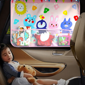 Cartoon car window curtain