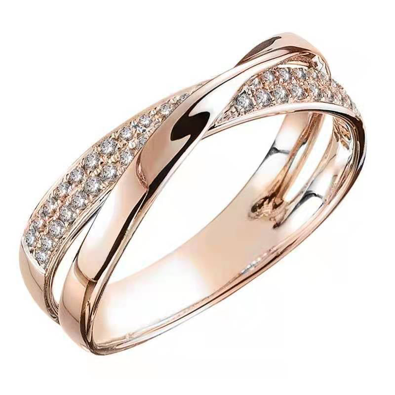 X Shape Cross Ring for Women