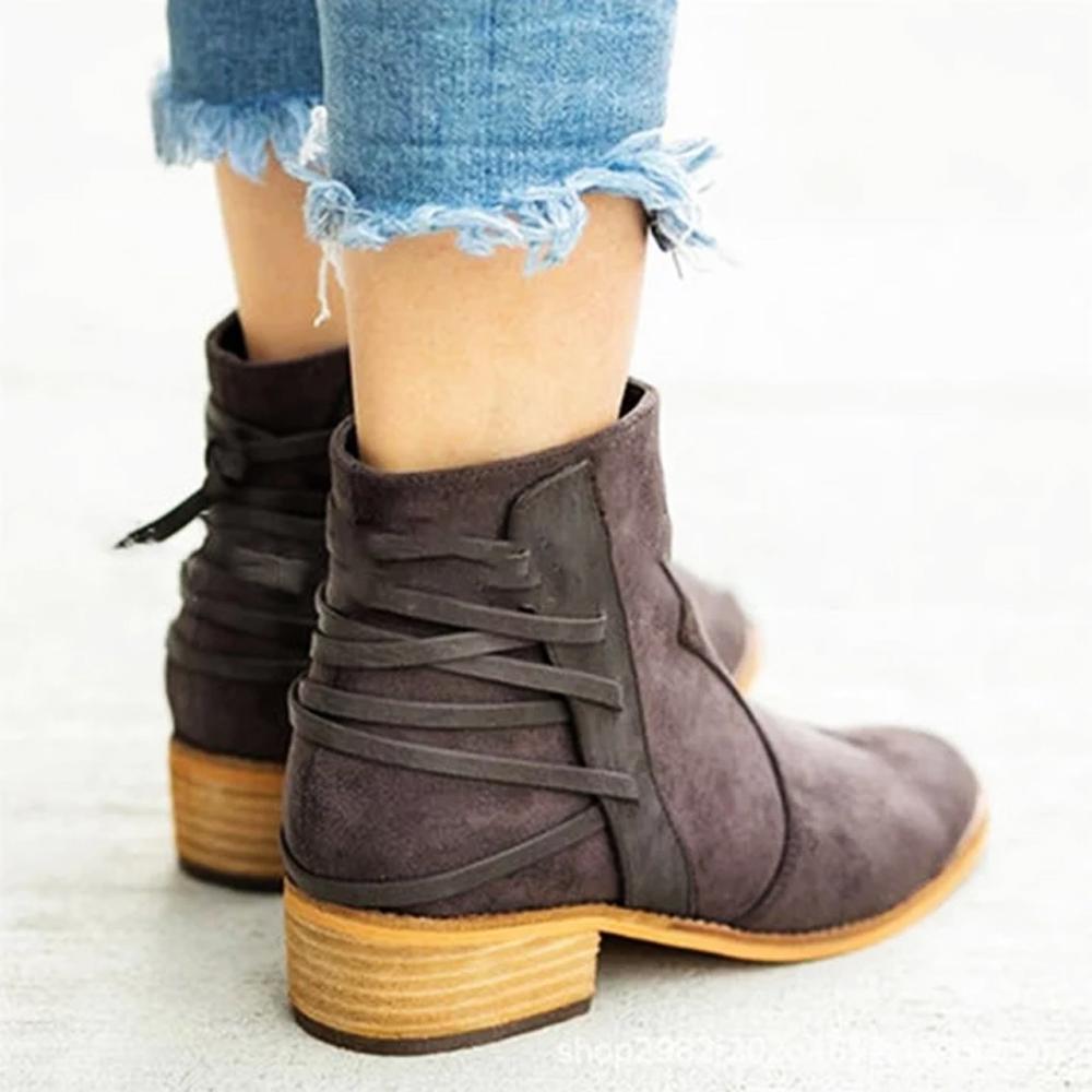 Women Fashion Side Zipper Boots