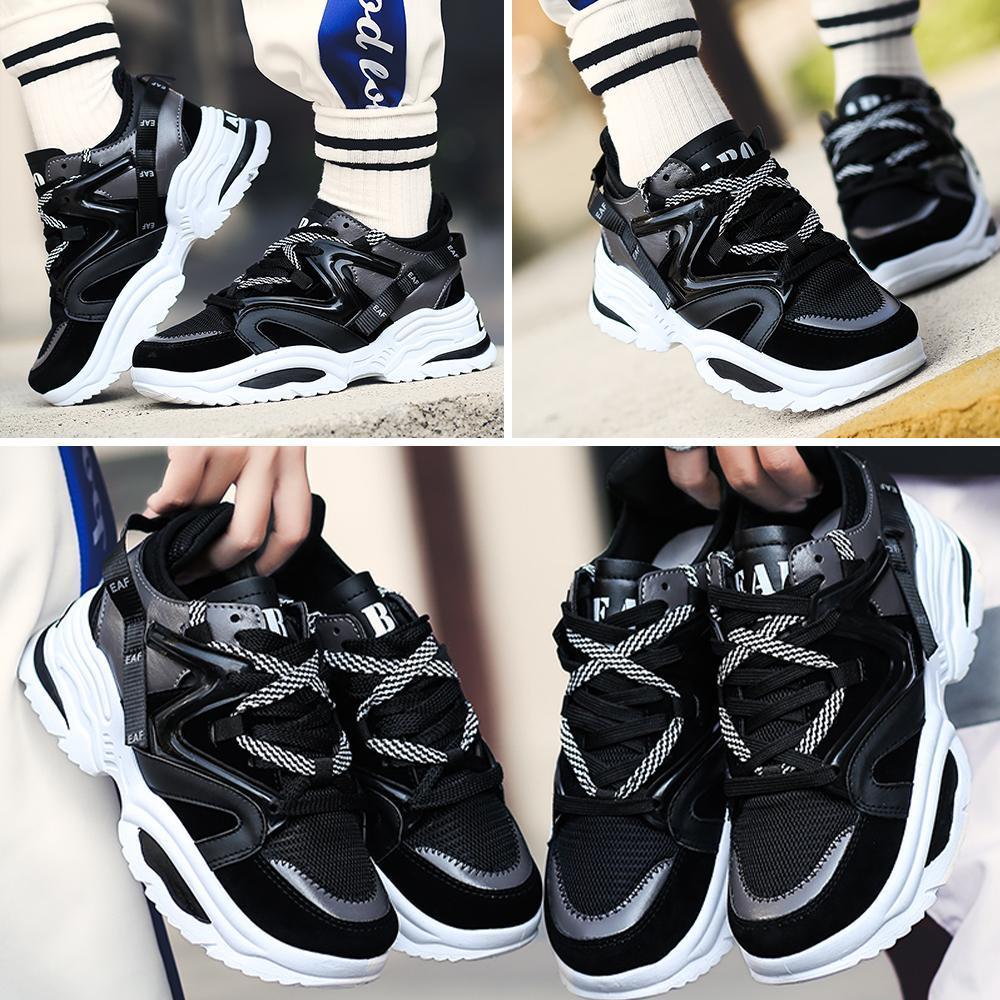 Fashion Chunky Sneakers Platform Lace Up Dad Shoes for Walking