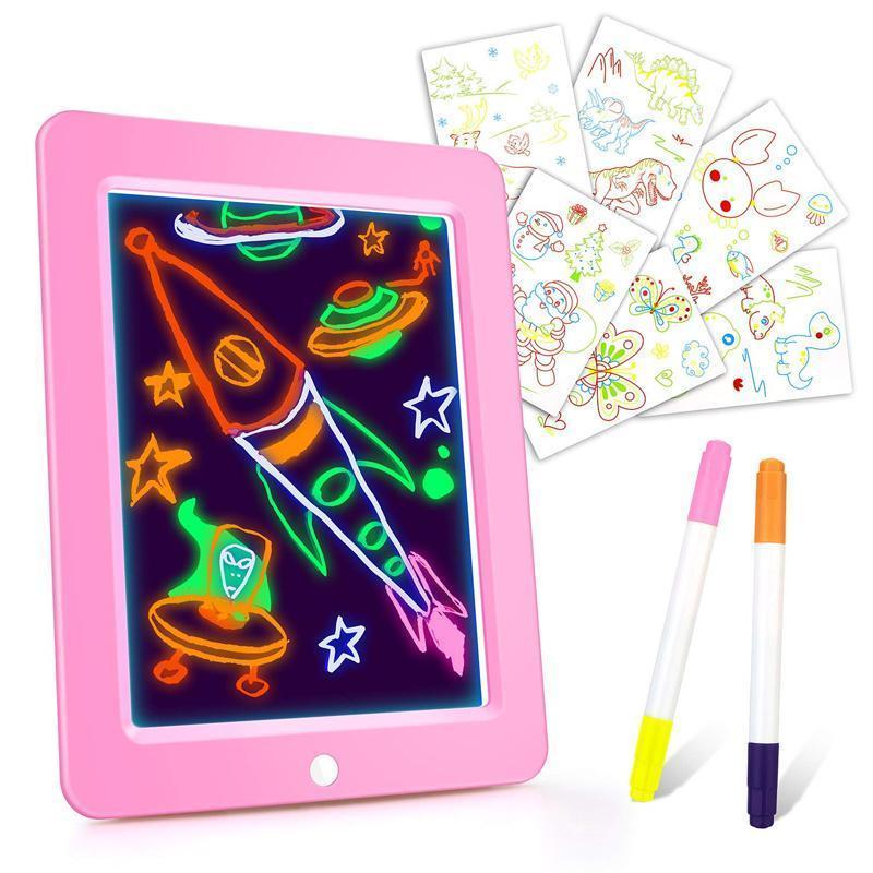 3D LED Luminous Magic Drawing Pad Toys