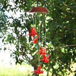 Red Bird Wind Chime Light