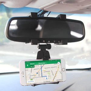 Car Rear View Mirror Phone Holder