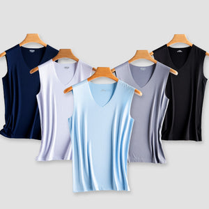 Ice Silk Seamless Vest for Men