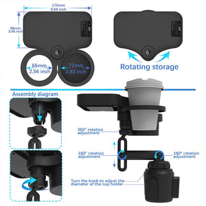 4 in 1 Cup Holder Expander Adapter