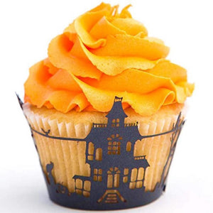 Halloween Decoration Cupcake Wrappers Party Accessories, 50 PCs