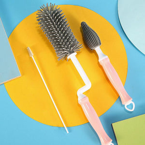 Silicone 360-degree Pacifier Cleaning Brush Set