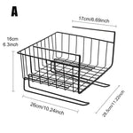 Storage Basket Kitchen Metal Hanging Rack