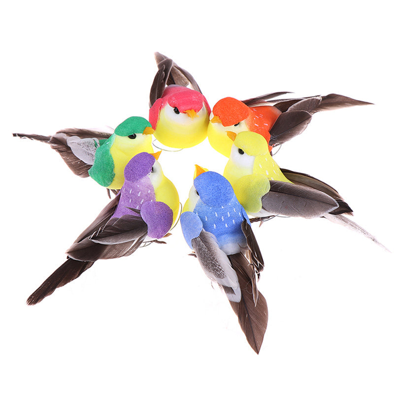 Artificial Birds Home Ornament