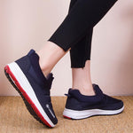 Unisex Cotton Daily Flat Heel Split Joint Sneakers