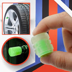 Universal Fluorescent Tire Valve Caps, 4PCS