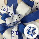 Blue and White Wreath