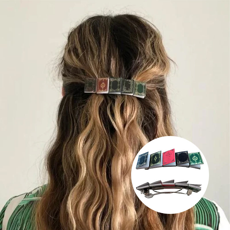 📗📕📔📙Miniature book hair clip barrette