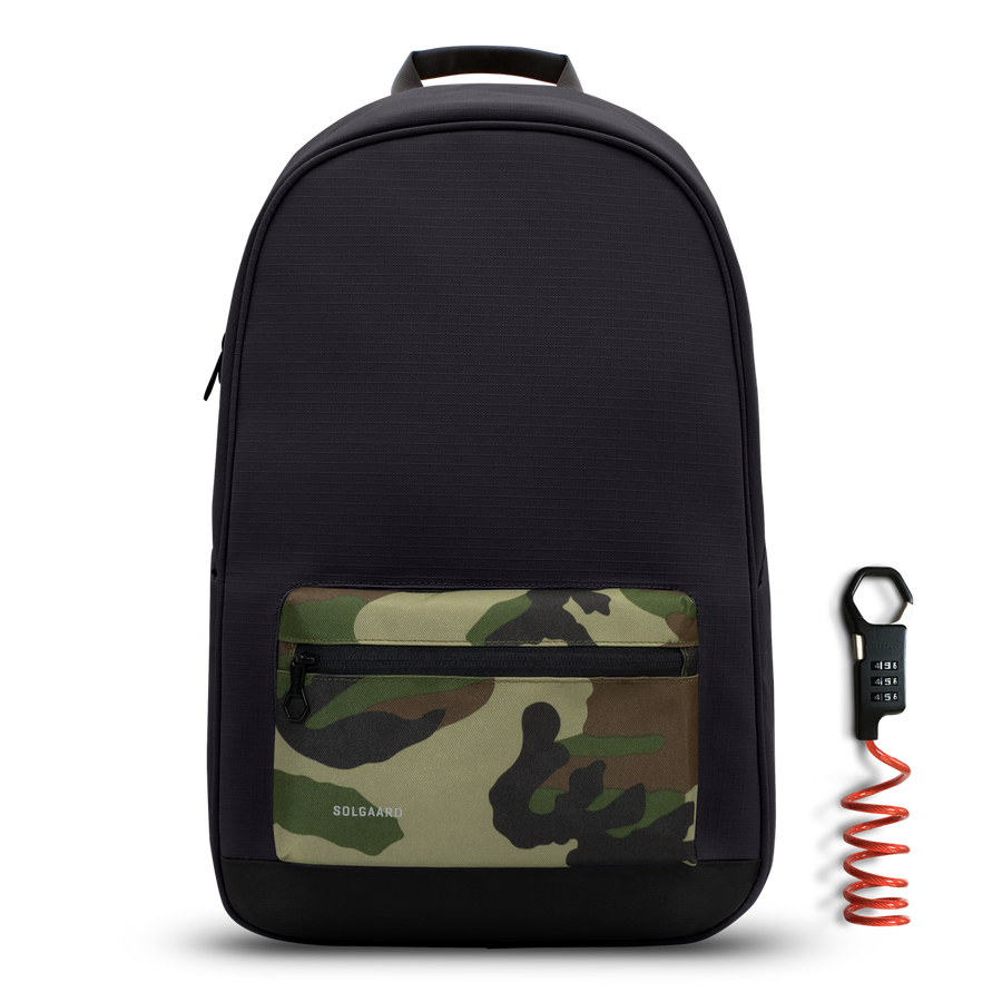 Baltic Black Camo | Daypack w/ lock