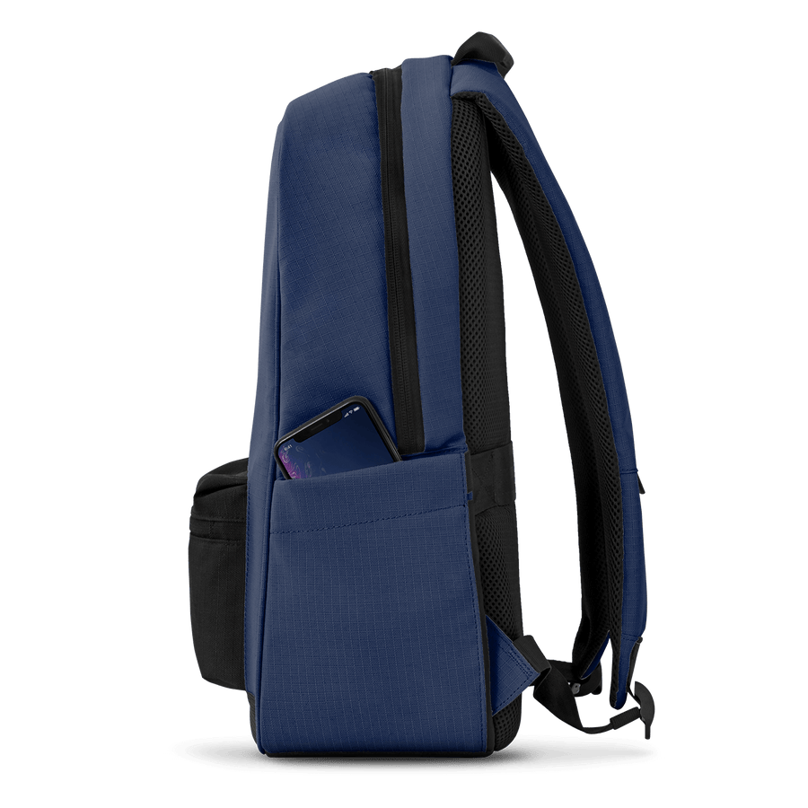 Atlantic Blue w Black Pocket | Daypack w/ lock