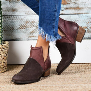 Women Patchwork Ankle Boots