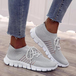 Women Walking Mesh Lace Up Casual Breathable Sneakers