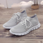 Women Walking Mesh Lace Up Casual Breathable Sneakers