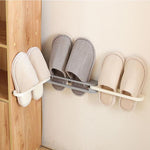 Wall Mounted Folding Slippers Rack