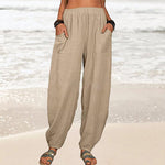 Women's Loose Cotton And Linen Casual Pants