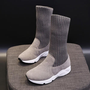 Women's Wool Platform Boots