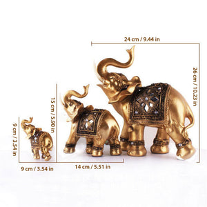 Golden Elephant Statue