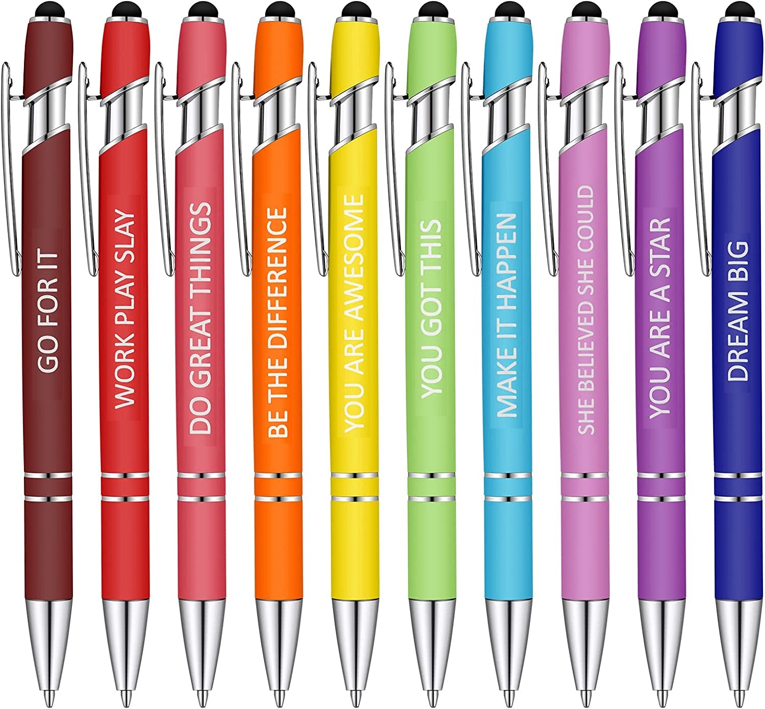 10 pcs Funny Office Ballpoint Pens(Black Ink)