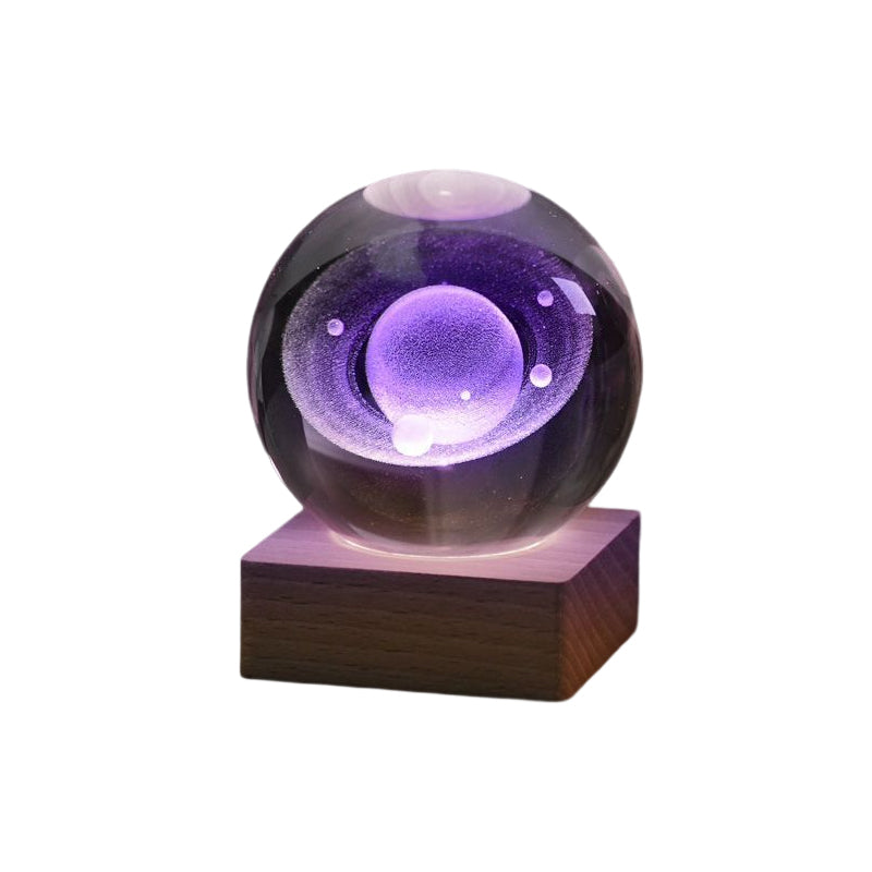 3D Galaxy Crystal Ball Nightlight Decorlamp